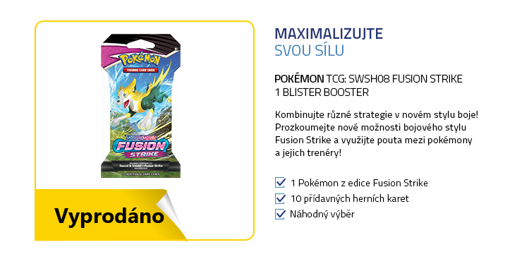 Pokémon TCG: SWSH08 Fusion Strike - 1 Blister Booster
