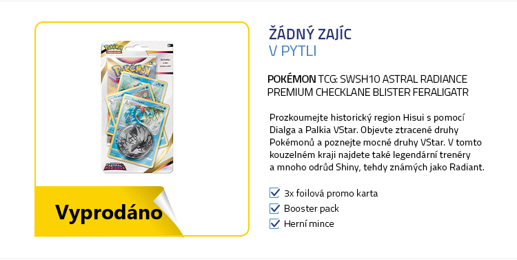 Pokémon TCG: SWSH10 Astral Radiance Premium Checklane Blister Feraligatr