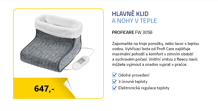 ProfiCare FW 3058 šedá