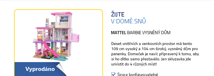 Mattel Barbie GRG93 Vysněný dům