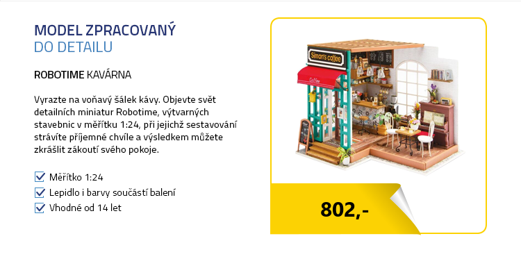 RoboTime miniatura domečku Kavárna