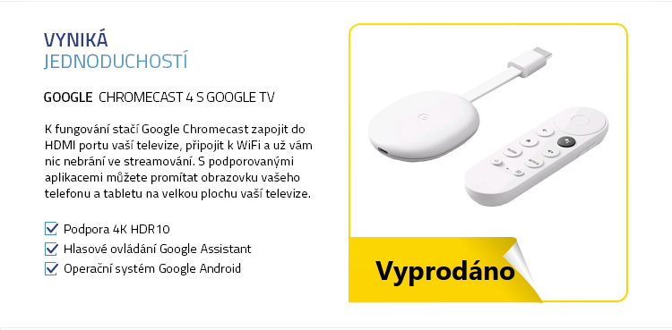 Google Chromecast 4 s Google TV (EU verze)