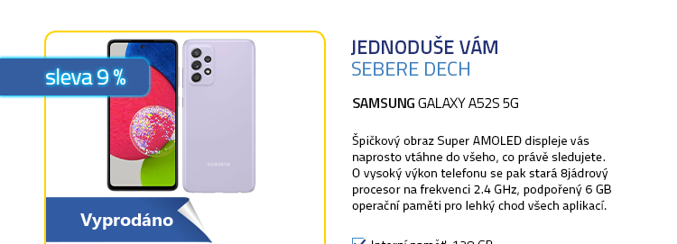 SAMSUNG Galaxy A52s 5G 128GB fialová