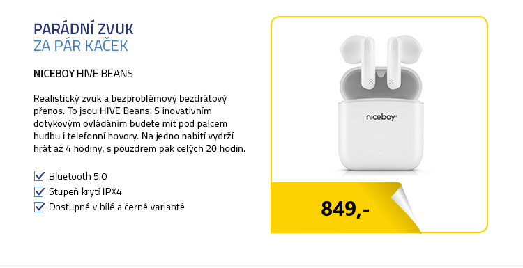 Niceboy HIVE Beans bílá