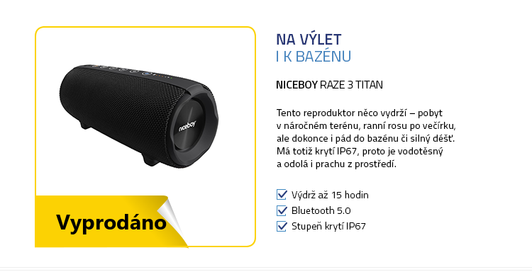 Niceboy RAZE 3 Titan černá