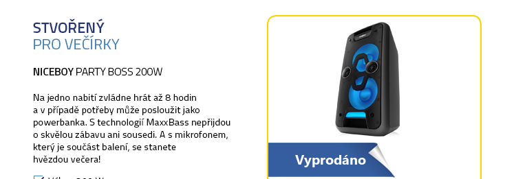 Niceboy PARTY BOSS 200W černá