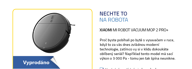 Xiaomi Mi Robot Vacuum Mop 2 Pro+ černá