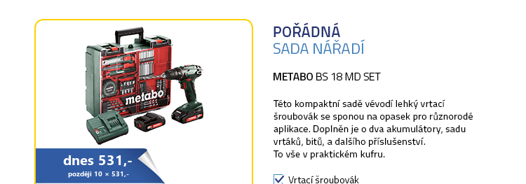 Metabo BS 18 MD SET