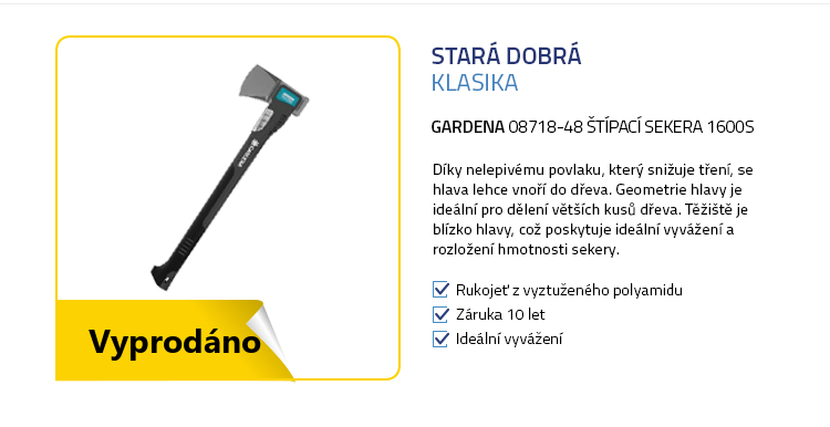 Gardena 08718-48 Štípací sekera 1600S