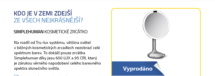 Simplehuman Kosmetické zrcátko Sensor SE