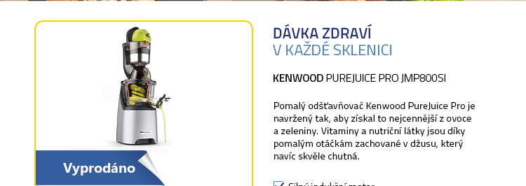 Kenwood PureJuice Pro JMP800SI stříbrná