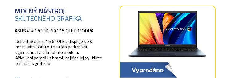 Notebook ASUS VivoBook Pro 15 OLED modrá