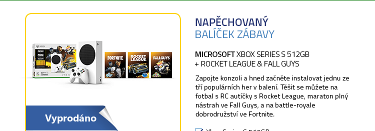Microsoft Xbox Series S 512GB + Rocket League & Fall Guys