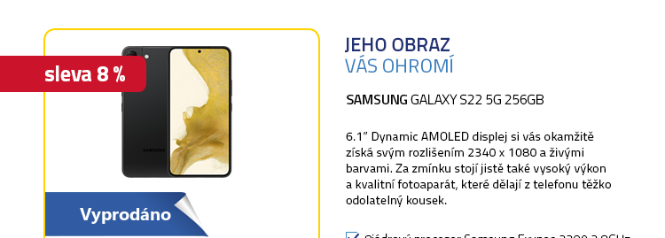 Mobilní telefon - SAMSUNG Galaxy S22 5G 256GB černá