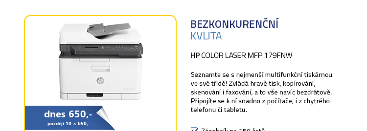Multifunkční tiskárna HP Color Laser MFP 179fnw