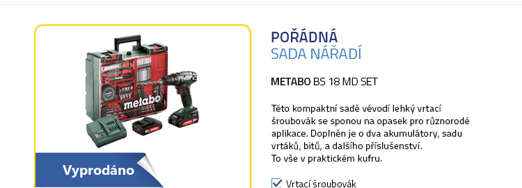 Metabo BS 18 MD SET