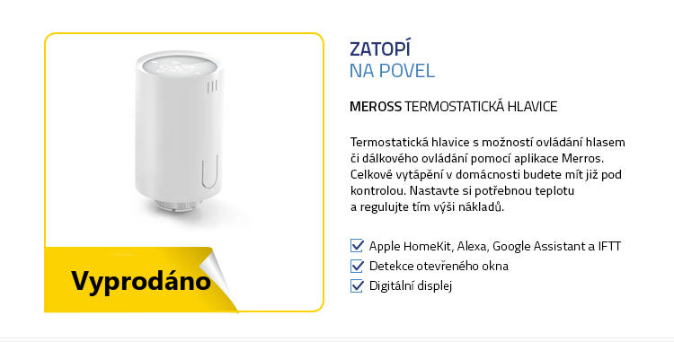 Meross termostatická hlavice