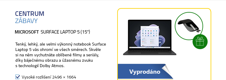 Microsoft Surface Laptop 5 (15") černá