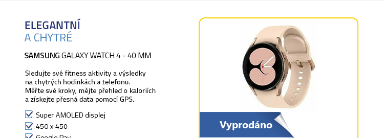 Chytré hodinky SAMSUNG Galaxy Watch 4 (40 mm) růžově-zlatá