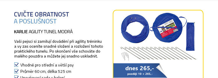 Karlie Agility tunel modrá