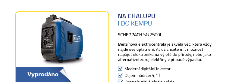 Scheppach SG 2500i Benzínová elektrocentrála