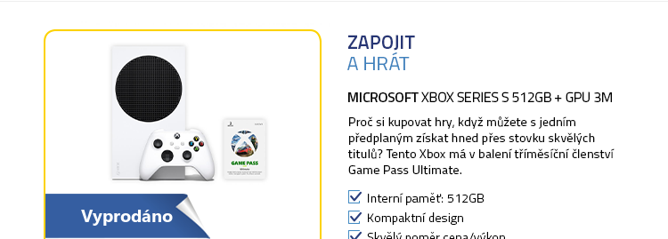 Microsoft Xbox Series S 512GB + GPU 3M