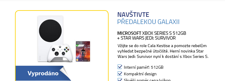Microsoft Xbox Series S 512GB + Star Wars Jedi: Survivor