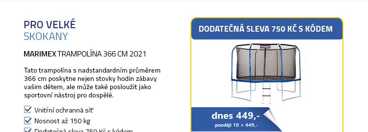 Marimex trampolína 366 cm 2021