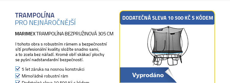 Marimex Trampolína bezpružinová JumpFree 305 cm