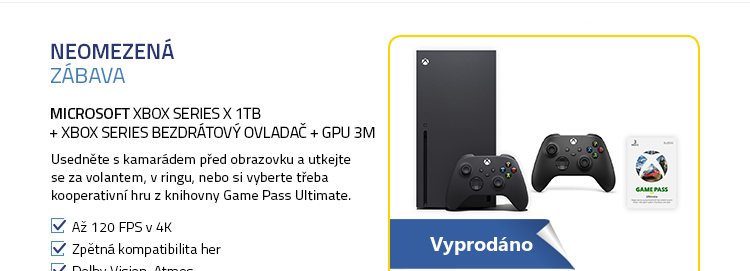 Microsoft Xbox Series X 1TB + Xbox Series Bezdrátový ovladač + GPU 3M