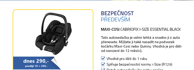 Maxi-Cosi CabrioFix i-Size Essential Black