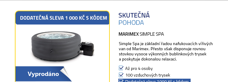 Marimex bazén vířivý nafukovací Simple Spa - Bubble