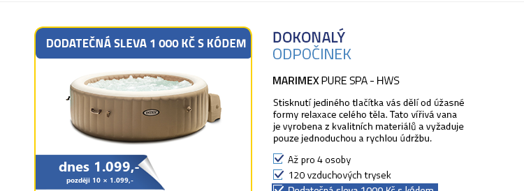 Marimex bazén vířivý nafukovací Pure Spa - Bubble HWS
