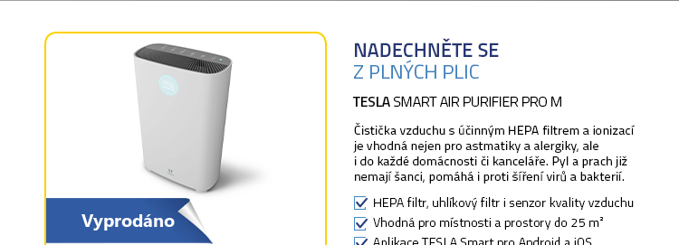 Tesla Smart Air Purifier Pro M bílá