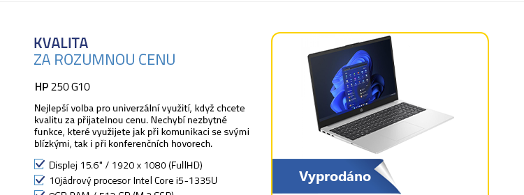 Notebook HP 250 G10 šedá