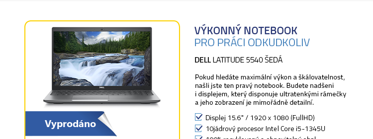Notebook DELL Latitude 5540 šedá