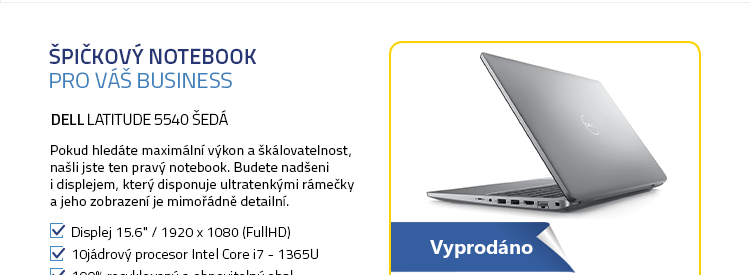 Notebook DELL Latitude 5540 šedá