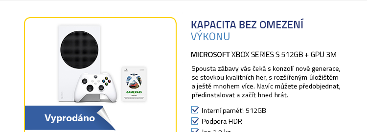 Microsoft Xbox Series S 512GB + GPU 3M