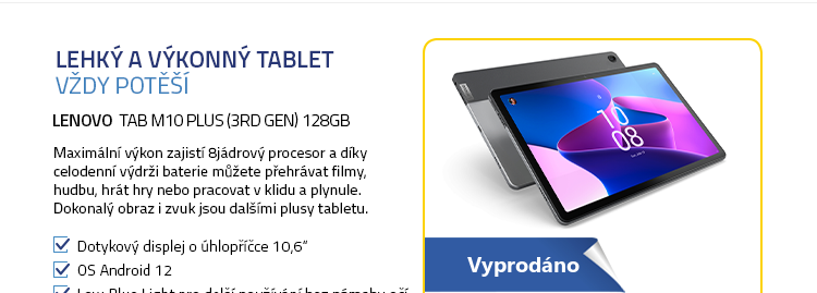 Lenovo Tab M10 Plus (3rd Gen) 128GB šedá