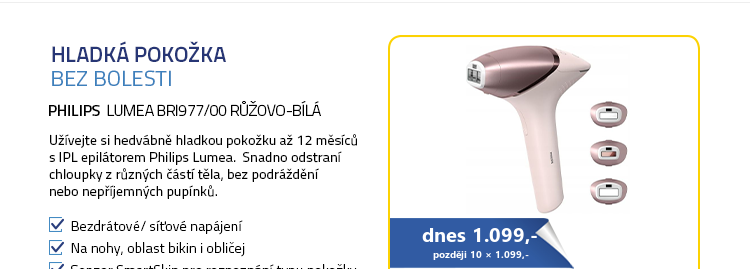 Philips Lumea BRI977/00 růžovo-bílá