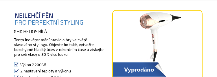 GHD Helios bílá