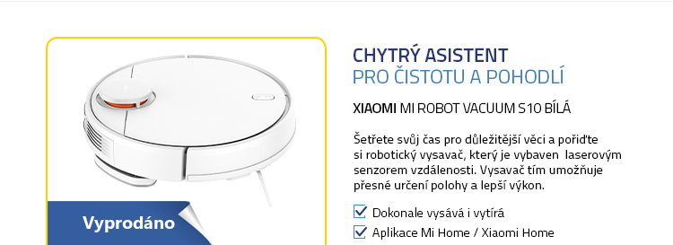 Xiaomi MI Robot Vacuum S10 bílá