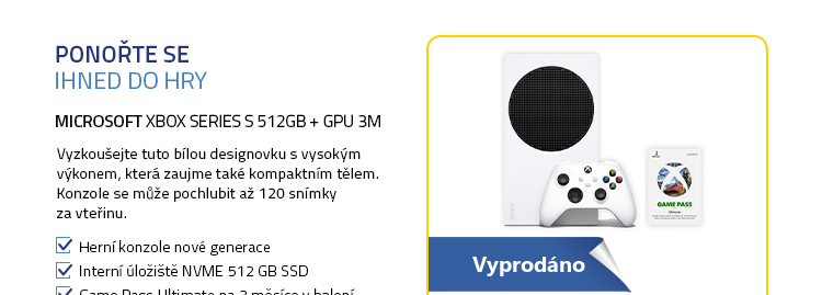 Microsoft Xbox Series S 512GB + GPU 3M