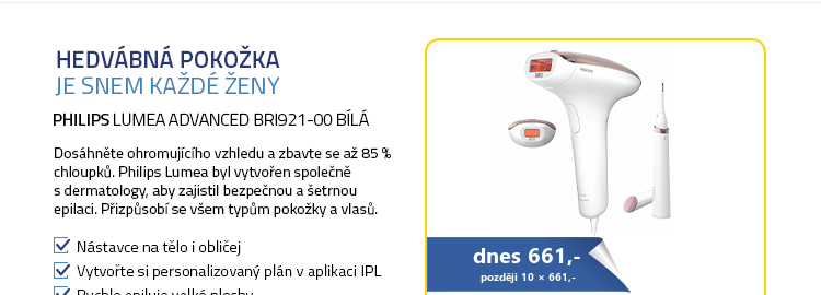 Philips Lumea Advanced BRI921-00 bílá