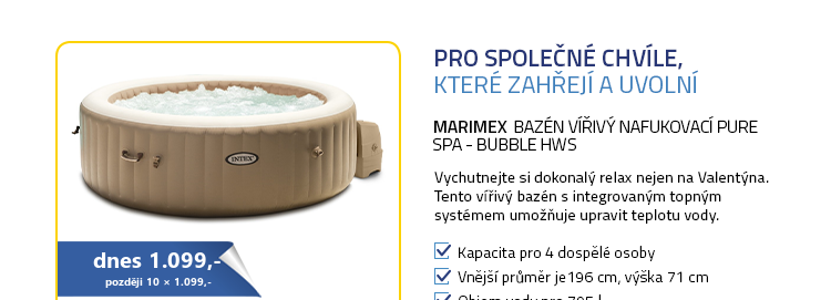 Marimex bazén vířivý nafukovací Pure Spa - Bubble HWS