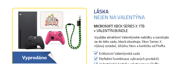 Microsoft Xbox Series X 1TB + Valentýn bundle