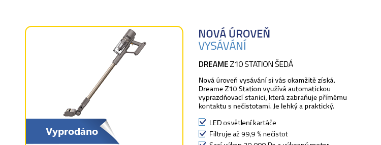 Dreame Z10 Station šedá