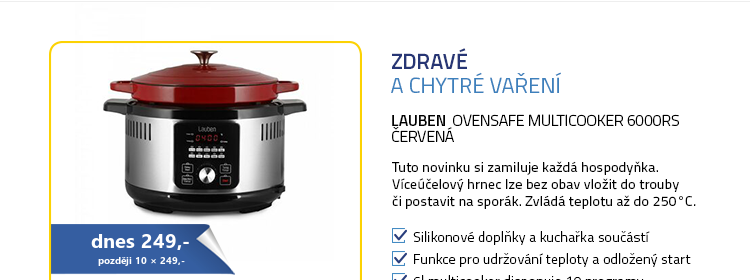Lauben OvenSafe Multicooker 6000RS červená