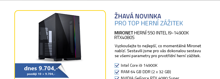 Mironet Herní 550 Intel i9-14900K RTX4080S