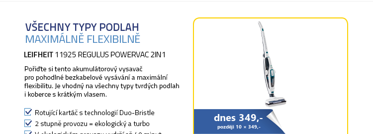 Leifheit 11925 Regulus PowerVac 2in1